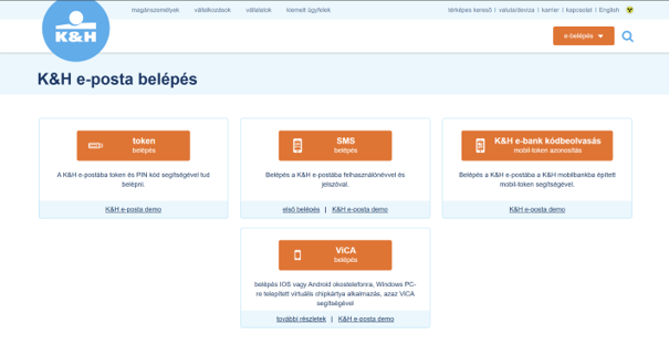 K&H Bank - Netbank — képernyőkép
