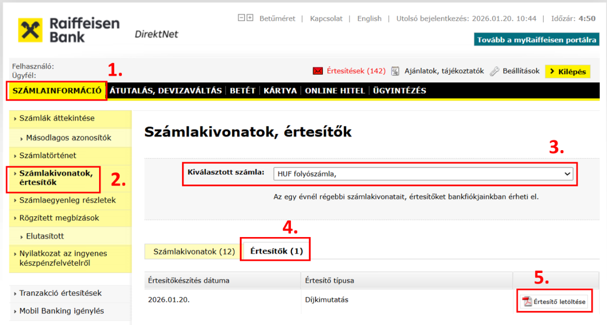 Raiffeisen Bank - Netbank — képernyőkép